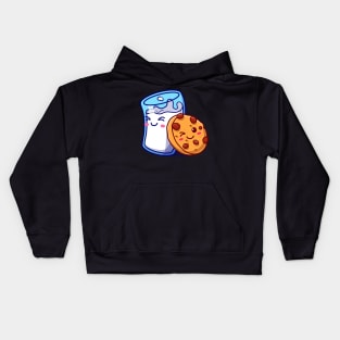 Cute Milk And Cute Cookies Cartoon Kids Hoodie